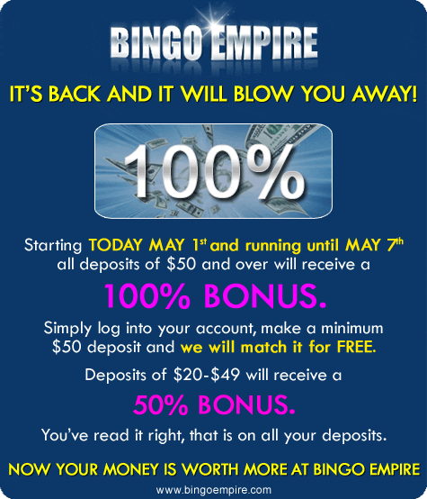 100% Deposit Bonus